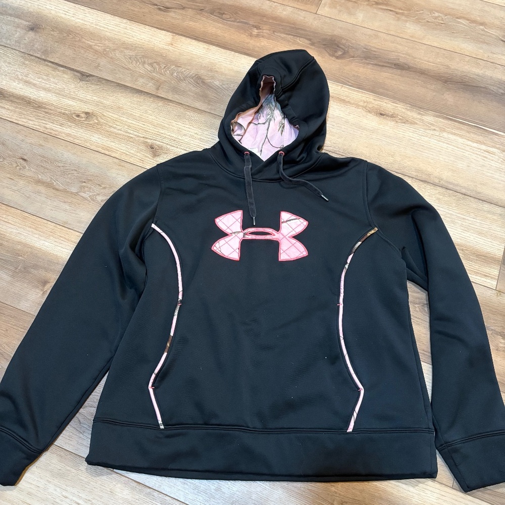 Under Armour Cold Gear pink camo hoodie